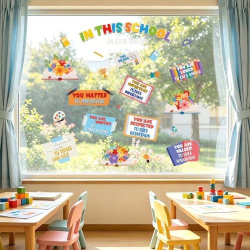 LHIUEM Positive Self-Affirmations Wall Sticker in This School Wall Decal - color: You Are
