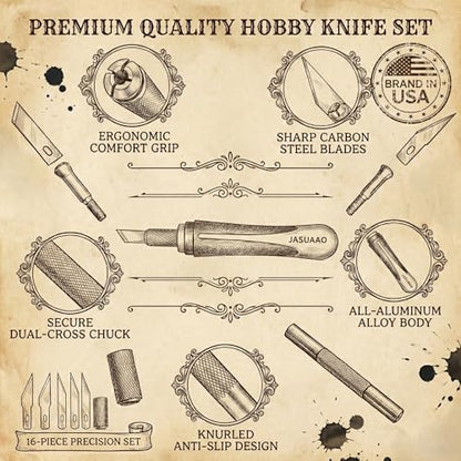 Exacto Knife Set, Precision Craft & Hobby Knives, 16-Piece