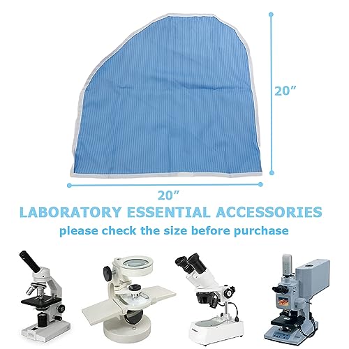 Microscope Dust Cover 20x20 Inch, ESD Anti-Static Cover for Microscope - color: Blue-20"L x 20"W