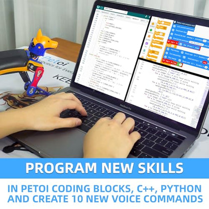 Petoi Programmable Robot Dog Bittle X V2(Pre-Assembled) - Robotics Kit, Hands-On Physical AI - Portable Open Source Voice Controlled Quadruped, STEM Classroom & Education - Advanced Alloy Servos