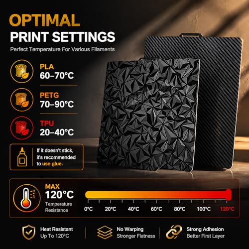 PEO PET 3D Printer Build Plate Bambulabs X1/P1/P2/X2/A1 Plate 257x257mm