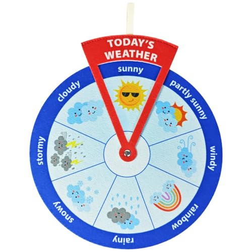 Weather Wheels, Educational and Learning Activities for Kids, Preschool Learning Toys, Classroom Decor - color: Weather Wheel Multicolor