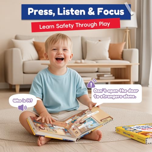 Safety Sound Book for Toddlers, Interactive Educational Toy