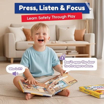 Safety Sound Book for Toddlers, Interactive Educational Toy