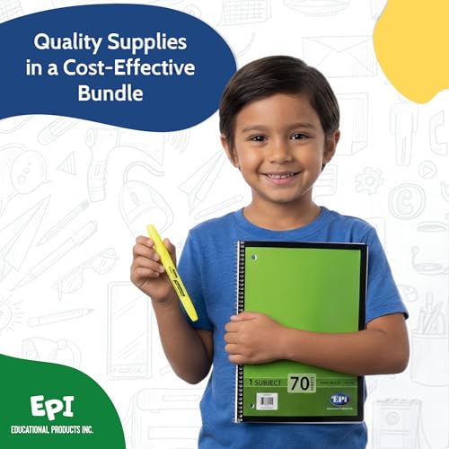 EPI Essentials Bulk School Supplies for Kids – 2nd to 3rd Grade School Supply Packs – Wide-Ruled Bundle with Classroom-Ready Standard List Essentials – 168 Boxes per Pallet - size: 2nd-3rd Grade, style: Pallet