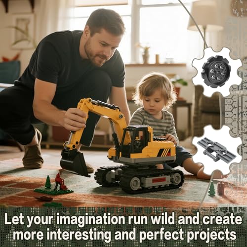 162PCS Technical Tank Track & Wheel Set Treads Chain Links Tank Robot Sleigh Car Motorcycle Toy Accessories Compatible with legoes and Major Building Brands, Gift for Kids Ages 6 7 8 9 10 11 12+