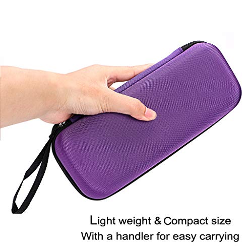 Hipiwe EVA Essential Oils Carrying Case Organizer for 20Pcs Rollers Bottles - color: Purple