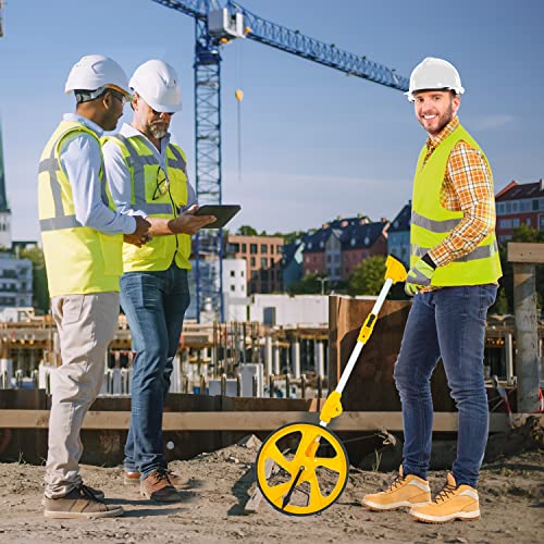 Zozen Measuring Wheel Digital Display, Imperial & Metric, High Precision - color: Yellow