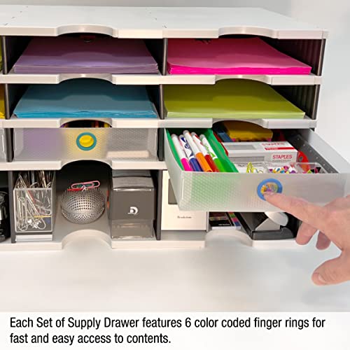 Ultimate Office TierDrop Supply Drawers, 9w x 12d x 2.25h, Set 2, Clear - size: Supply Drawers (set of 2)