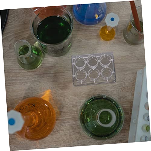 6 Well Reaction Plate Plastic Laboratory Experiment Board 10 Pack