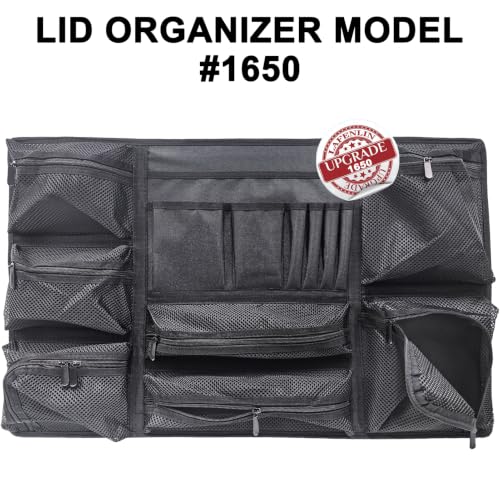 LAFENLIN Lid Organizer for Pelican 1650 Case, Hook & Loop (Screws Inc.) - color: 1650 lid organizer-Circular Mesh