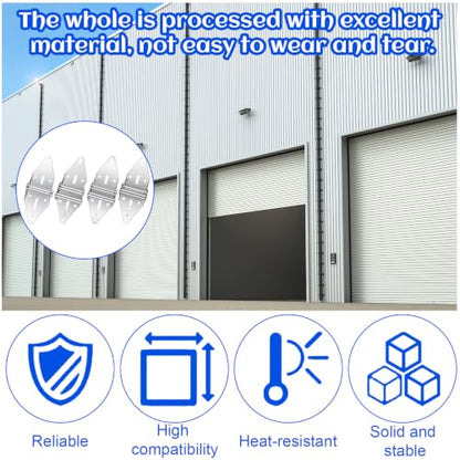 8 Pcs Garage Door Hinges Heavy Duty #1#2#3#4 Galvanized Steel