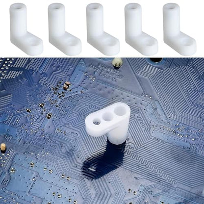 MEETOOT 20PCS Circuit Board Standoff Mounting Hardware PCB Board Mounting Leg White Game Console Motherboard Fixing Plastic Leg for Arcade Game Board and Video Board