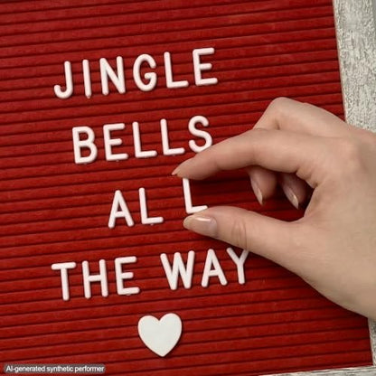 Rustic Red Felt Letter Board Sign, 10x10 Inch with Display Stand - color: Rustic Red