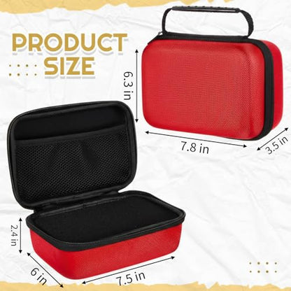 Relaxweex Hard Case with Foam, 7.8 X 6.3 X 3.5 Inch, Red - color: Red, size: 7.8 x 6.3 x 3.5 inch
