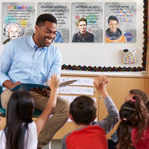 Famous Scientists Motivational Wall Art for Classroom Must Have Decor