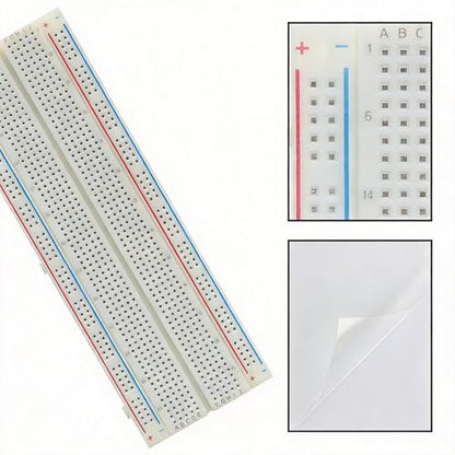 1-Pack 830 Point Solderless Breadboard, Solderless Prototype Circuit Board for Arduino DIY Electronics STEM Projects
