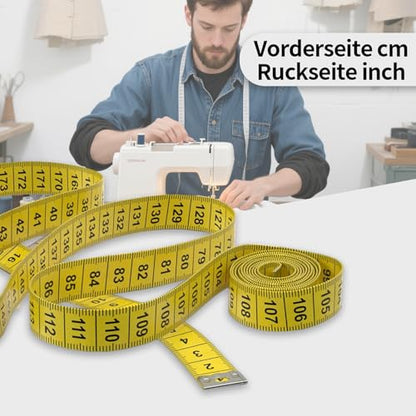 BoAn Tape Measure,8 PCS Measuring Tape for Body Fabric Sewing Tailor Cloth,Retractable Soft Sewing Tape Measures,Double Scales Rulers,60-Inch
