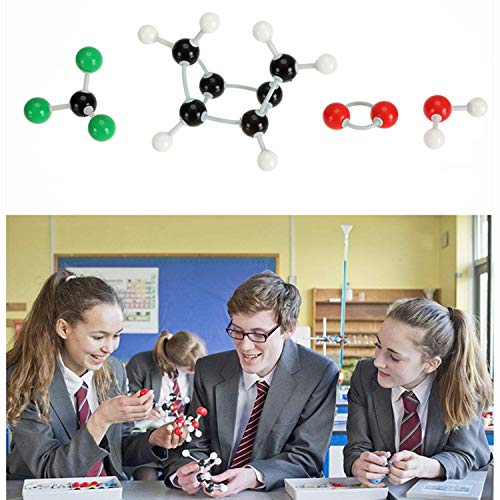 YOPAY 240 Pieces Molecular Model Kit, Organic and Inorganic Chemistry Molecular Structure Model, 86 Atoms and 153 Links and 1 Short Link Remover Tool (Pack of 2) - size: Medium (Pack of 2)