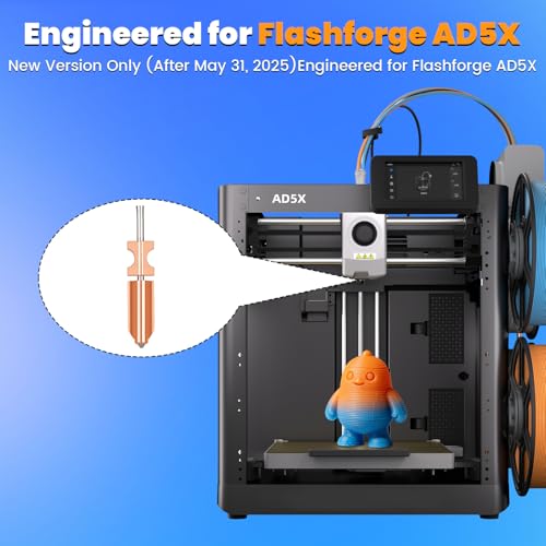 2-Pack Upgraded 0.4mm All-Metal Hotend Kit for FLASHFORGE AD5X 3D Printer