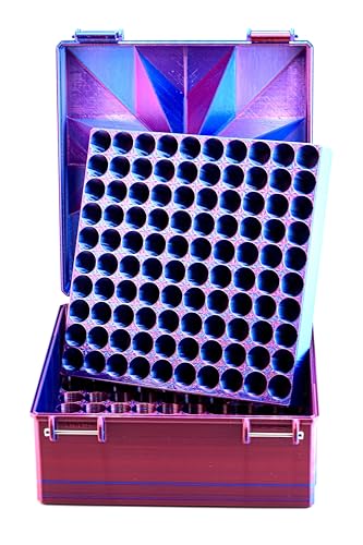 Vial Guard Storage Hard Case for 3ml, 5ml, 10ml, 30ml Vials, Secure Holder Multiple Sizes (Metalic, Jumbo 200 x 3ml) - size: Jumbo 200 x 3ml
