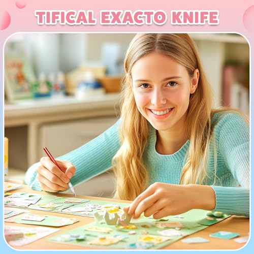 55PCS Exacto Knife Set, Craft Knife, Hobby Knives with 50PCS Blades - style: Multi-2 – 5 Knives / 50 Blades