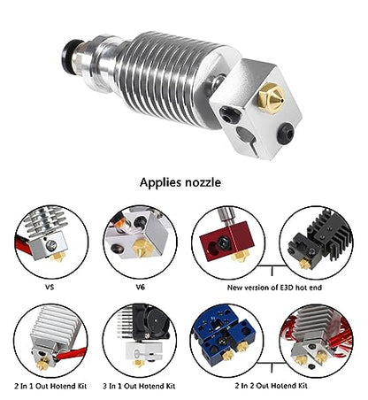 Aokin 10 Pcs 0.6mm Extruder Nozzles 3D Printer Brass Nozzles for E3D V5 V6 and 5 Pcs 0.5mm Stainless Steel Nozzle Cleaning Needles for 1.75mm Filament 3D Printer - color: 0.6mm