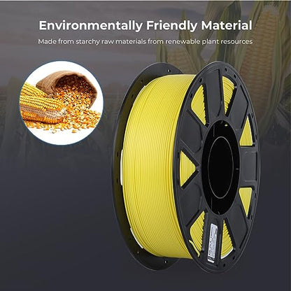 Creality PLA 3D Printer Filament 1.75mm, 1KG, Yellow - color: Yellow Pla, size: 1kg