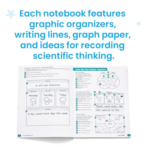 hand2mind Scientific Reasoning Notebook, Grades K-2, Set of 10 - style: Grades K-2