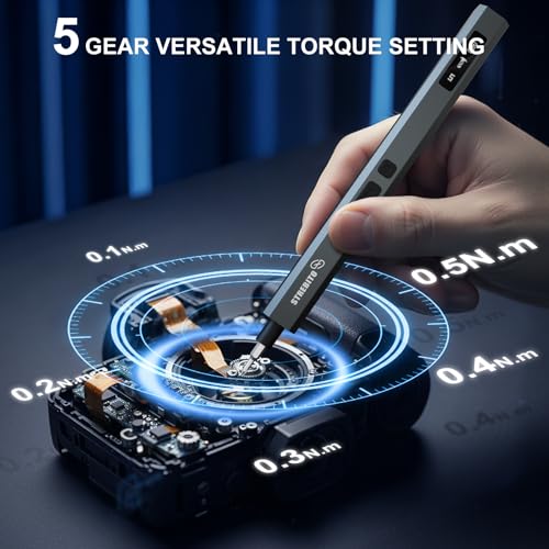 STREBITO 155 in 1 Electric Screwdriver Set, Electric Precision Screwdriver - color: Upgraded-grey