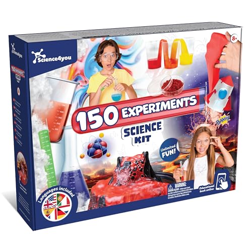 Science4you 150 Science Experiments for Kids Ages 8-12 - Super Science Kits for Kids, Chemistry Set + Stem Toys, Gifts for Boys and Girls Age 8 9 10+ - style: Science Kit age 8-12