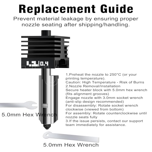 2PK 0.4mm Universal Standard Nozzle for Bambu Lab P2S/X2D/H2D/H2C/H2S/A1 Hotend Hardened Steel,Wear‑Resistant Stable Extrusion, Leak‑Free for Bambu P2S Nozzle for Bmabu lab 3D Printer Accessories - style: 2PK 0.4mm Hotend
