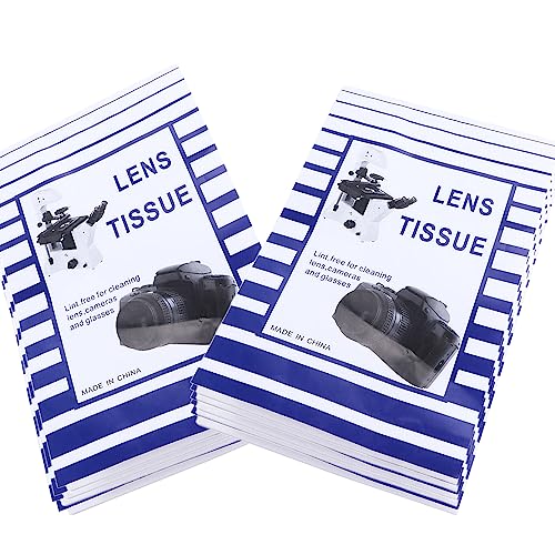 Vctitil 500-Piece Lens Cleaning Paper for Camera, Microscope, & Computer Screens - White Paper Tissues