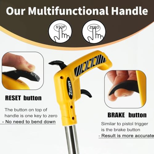 Zozen Pro Measuring Wheel, Brake & Handle Reset, Imperial Mechanical Roller - size: Handle Brake&Reset