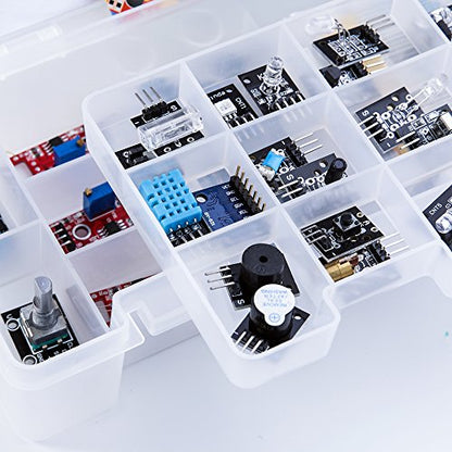 ELEGOO UNO R3 Project Smart Robot Car Kit Upgraded 37 in 1 Sensor Modules Kit