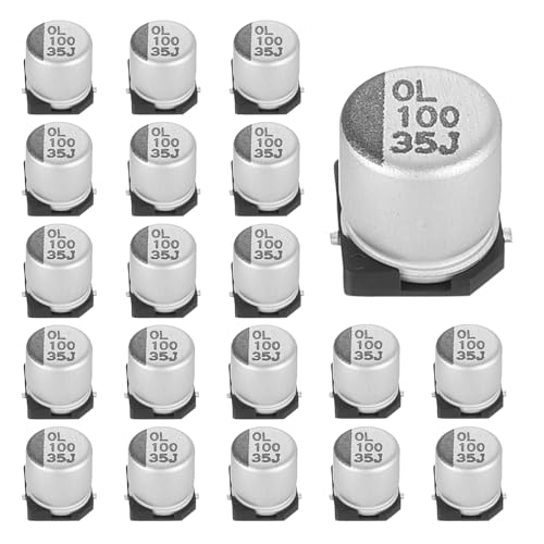 MECCANIXITY 40Pcs 22uF 35V Aluminum Electrolytic Capacitors 5.3 x 5.6mm