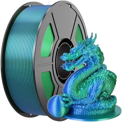 Dual Color Blue Green Silk PLA Filament 1.75mm | 1kg(2.2lbs) - color: Blue Green