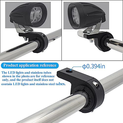 Motorcycle Aluminum Mounting Bracket Kit Tube Clamp 4Pcs 0.75" 1" 1.25" Bullbar Roof Rack Roll Cage Horizontal Bar Clamp Mounting Kit fit for Trucks Car ATV Motorcycle Truck - size: Mini 4PCS