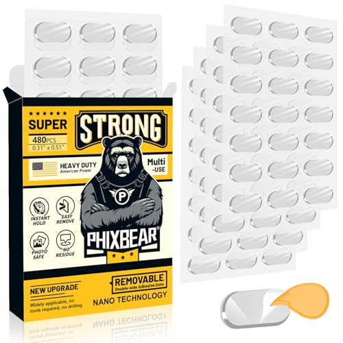 PHIXBEAR Removable Adhesive Dots, No Trace Museum Poster Mounting Putty - size: Medium-Standard