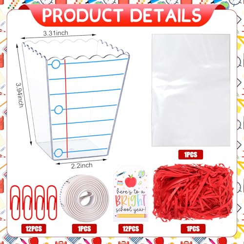 Vesici 12 Sets Teacher Appreciation Boxes Composition Notebook Teacher Box - style: New Term