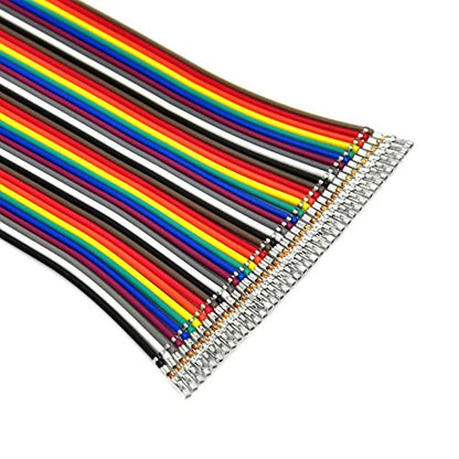 Gikfun 120pcs Dupont Wire Kit 20cm - 40pin Male to Female, Male to Male, Female to Female Multicolored Jumper Cables for Arduino Breadboard DIY Electronics Project EK8403