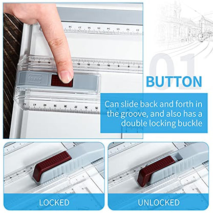 Zonon A3 Portable Drawing Board, Multi-Function Metric Drafting Table Drafting Board with Clear Rule Parallel Motion and Angle Adjustable Measuring System(A3) - size: A3