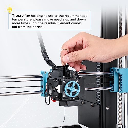 8Pcs 3D Printer Upgraded Hardened Steel MK8 Nozzles w/DIY Tool Storage Box - size: 0.2/0.4/0.6/0.8/1.0mm(Ender-3 series)