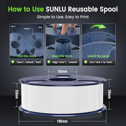 SUNLU PLA Plus Filament 1.75mm Transparent 1KG - color: 1000g-pla Plus Transparent, size: 1 kg