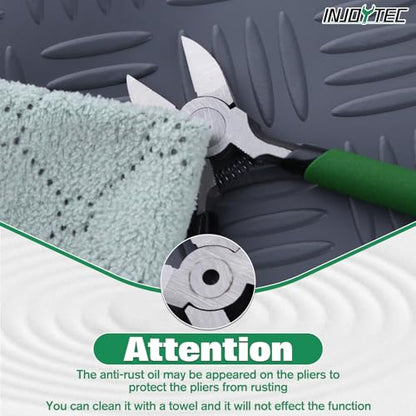 Mini Wire Flush Cutters 5 Inch Wire Cutters Diagonal Cutters - size: 5"