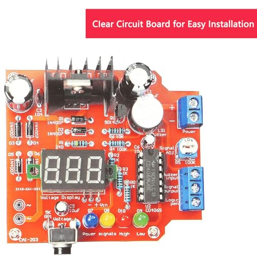 LM317 Power Supply Adjustable Voltage Regulator Kit AC-DC 110V to 1.25V-12V Output 5V 12V Voltmeter Electronic Component DIY Kit,with Manual