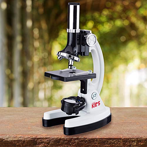 AmScope M30-ABS-KT2-W-WM Kids Microscope Kit, 1200X, 52-pc - style: E) Kit + Book