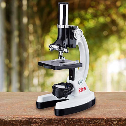 AmScope M30-ABS-KT2-W-WM Kids Microscope Kit, 1200X, 52-pc - style: E) Kit + Book