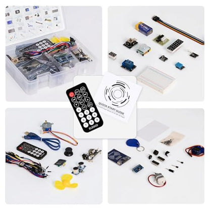 ELEGOO ESP-32 Starter Kit and 5PCS Ultrasonic Sensor Kit Bundle for STEM