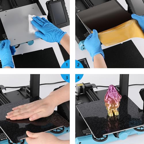 Ender 3 V3 SE Double Sided PEO PEI Spring Steel Sheet 235X235mm - size: 235*235 for For Ender 3 V3 KE